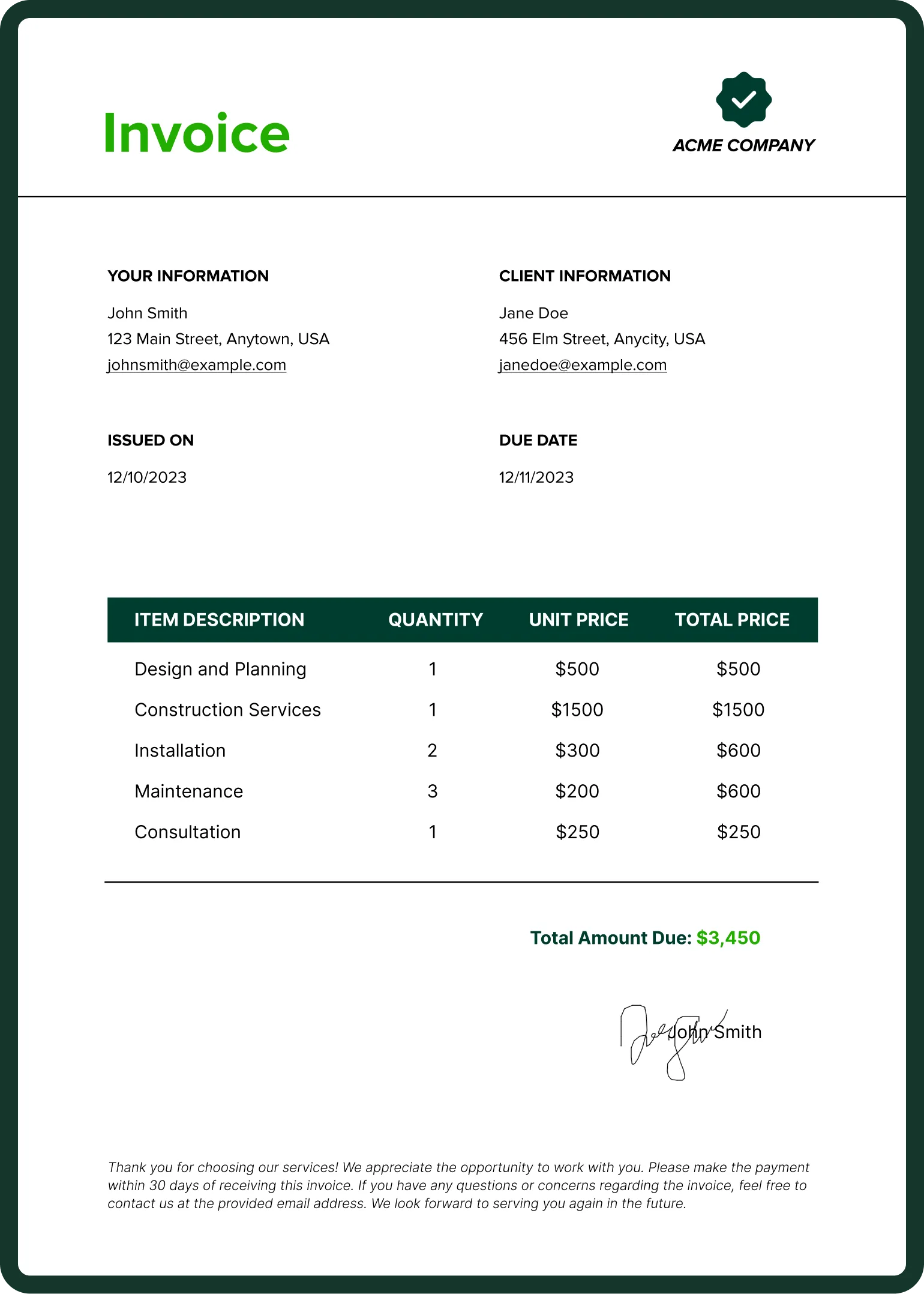 Cash Invoice Template (FREE 2023 Updated) Bonsai, 42 OFF